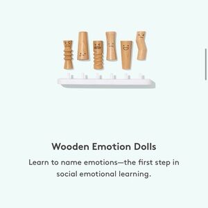 Lovevery Wooden Emotion Dolls | Observer Playkit Months 37-39